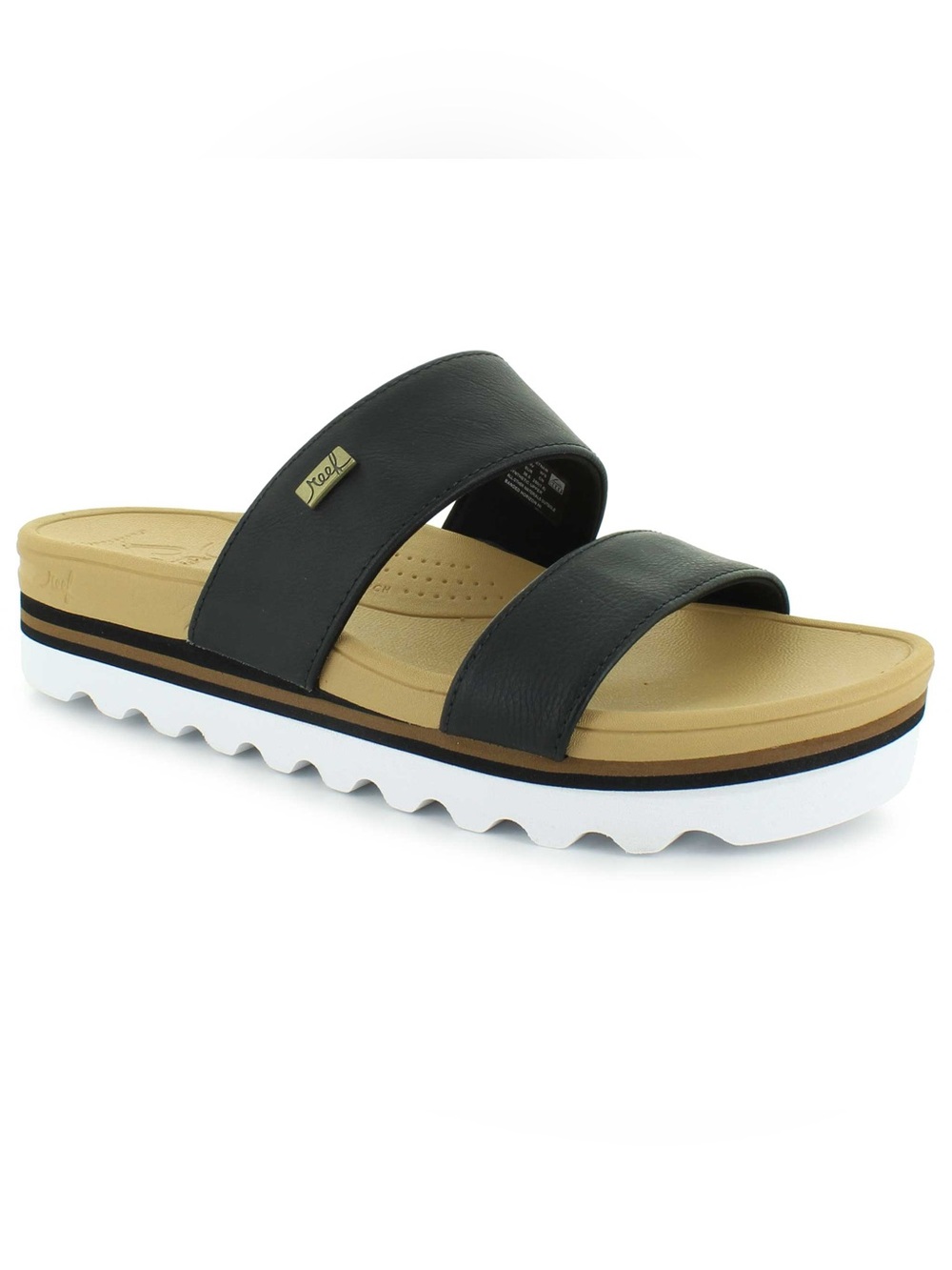 Reef Women's Cushion Banded Horizon Hi Sandal - Black Sz 8 Women's